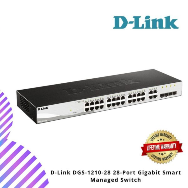 D-Link DGS-1210-28 28-Port Gigabit Smart Managed Switch