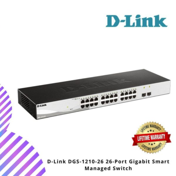 D-Link DGS-1210-26 26-Port Gigabit Smart Managed Switch