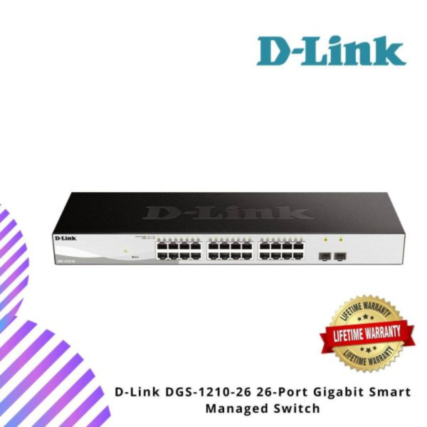 D-Link DGS-1210-26 26-Port Gigabit Smart Managed Switch