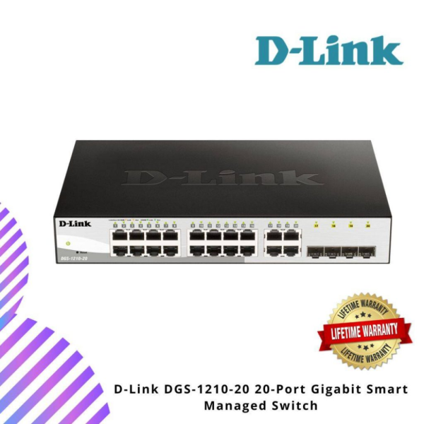 D-Link DGS-1210-20 20-Port Gigabit Smart Managed Switch