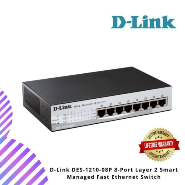 Copy-of-online-img-2024-12-09T120645.923.png D-Link DES-1210-08P 8-Port Layer 2 Smart Managed Fast Ethernet Switch