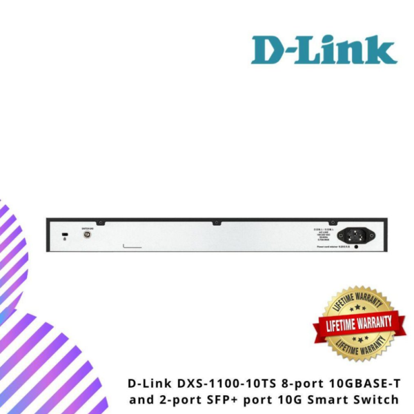 D-Link DXS-1100-10TS 8-port 10GBASE-T and 2-port SFP+ port 10G Smart Switch