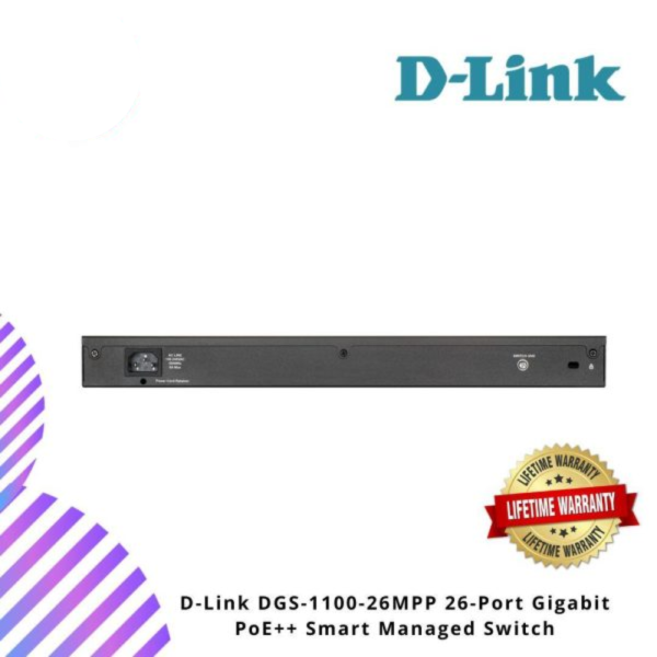 D-Link DGS-1100-26MPP 26-Port Gigabit PoE++ Smart Managed Switch