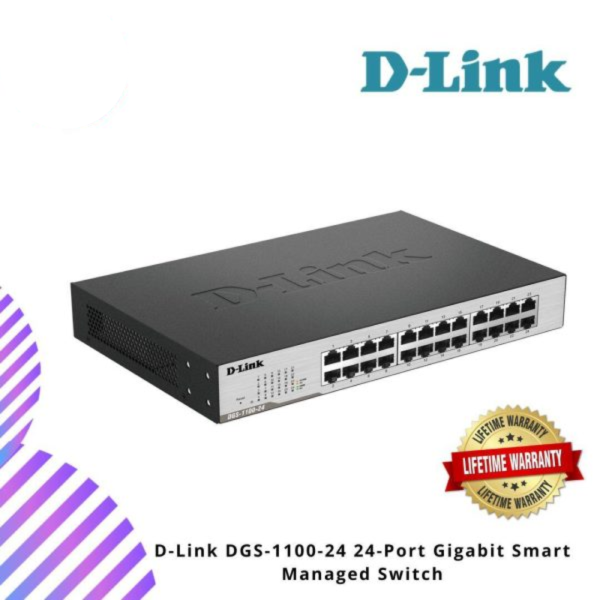 D-Link DGS-1100-24 24-Port Gigabit Smart Managed Switch