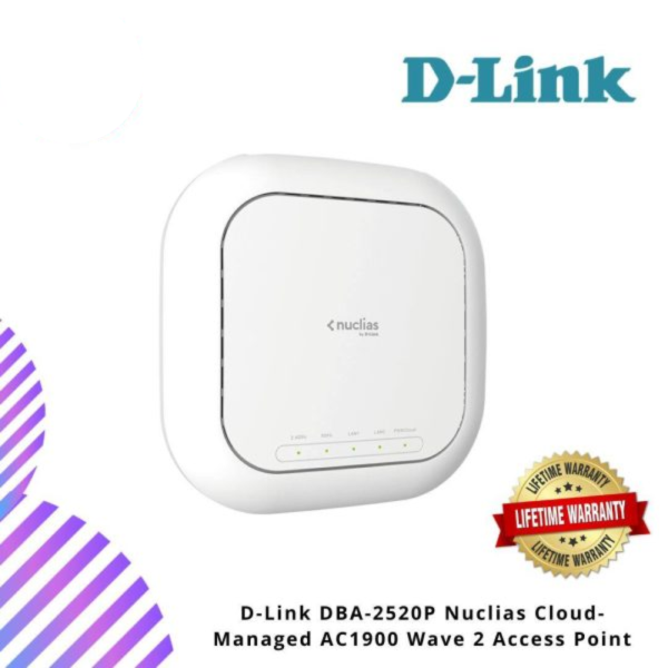 D-Link DBA-2520P Nuclias Cloud-Managed AC1900 Wave 2 Access Point