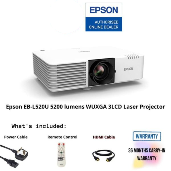 Epson EB-L520U 5200 lumens WUXGA 3LCD Laser Projector