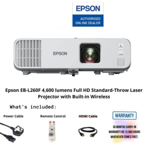 Epson EB-L260F 4,600 lumens Full HD Standard-Throw Laser Projector with Built-in Wireless