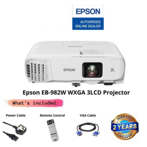 Epson EB-982W WXGA 3LCD Projector - 4,200 lumens