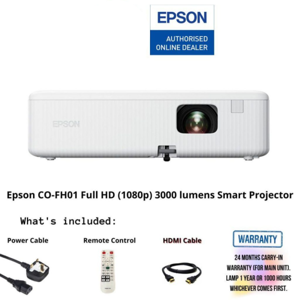 Epson CO-FH01 Full HD (1080p) 3000 lumens Smart Projector