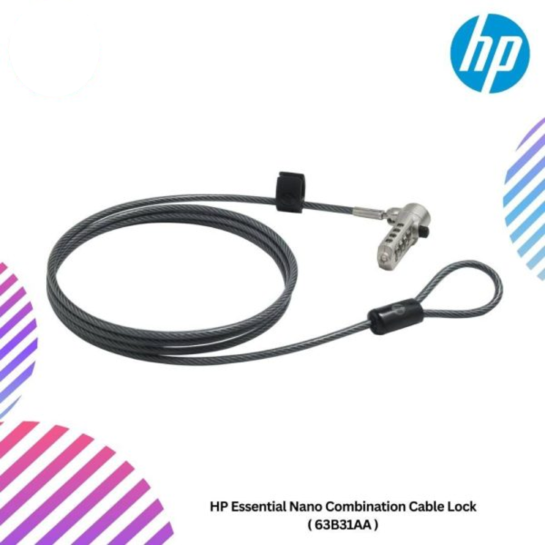 HP Essential Nano Combination Cable Lock ( 63B31AA )