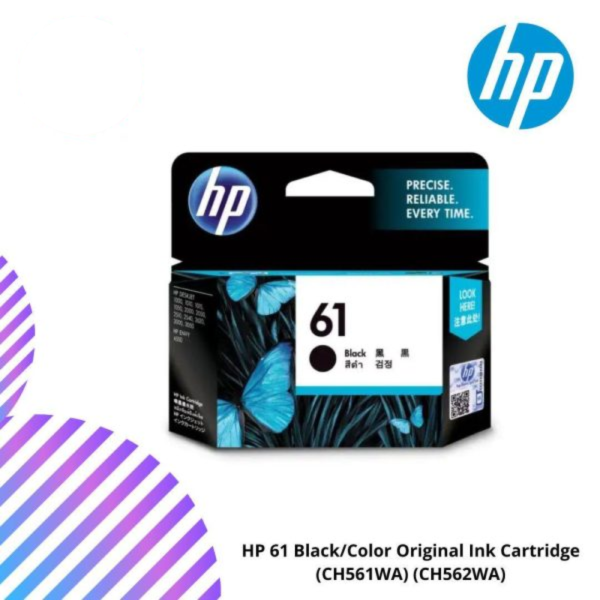 HP 61 Black/Color Original Ink Cartridge (CH561WA) (CH562WA)