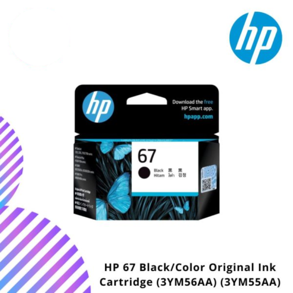 HP 67 Black/Color Original Ink Cartridge (3YM56AA) (3YM55AA)