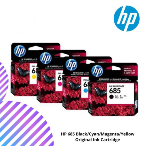 HP 685 Black/Cyan/Magenta/Yellow Original Ink Cartridge