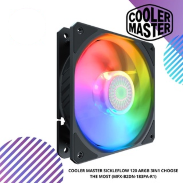 COOLER MASTER SICKLEFLOW 120 ARGB 3IN1 CHOOSE THE MOST (MFX-B2DN-183PA-R1)