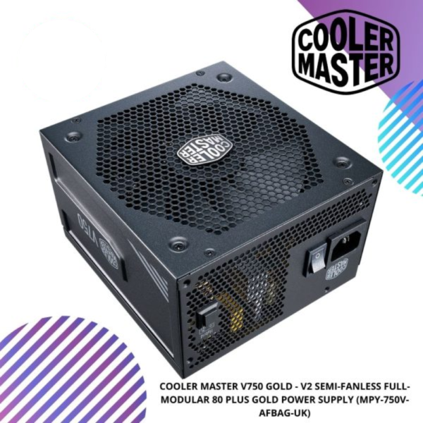 COOLER MASTER V750 GOLD - V2 SEMI-FANLESS FULL-MODULAR 80 PLUS GOLD POWER SUPPLY (MPY-750V-AFBAG-UK)