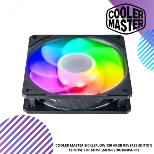 COOLER MASTER SickleFlow 120 ARGB Reverse Edition - Coolers (MFX-B2DR-18NPA-R1)