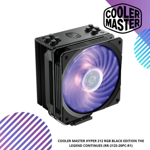COOLER MASTER HYPER 212 RGB BLACK EDITION THE LEGEND CONTINUES (RR-212S-20PC-R1)