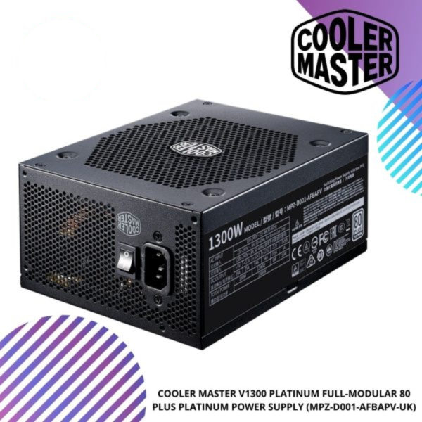 COOLER MASTER V1300 PLATINUM FULL-MODULAR 80 PLUS PLATINUM POWER SUPPLY (MPZ-D001-AFBAPV-UK)