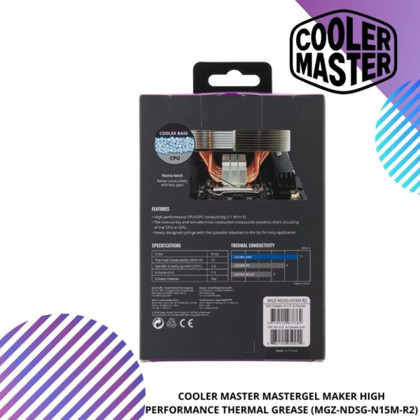 COOLER MASTER MASTERGEL MAKER HIGH PERFORMANCE THERMAL GREASE (MGZ-NDSG-N15M-R2)
