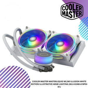 COOLER MASTER MASTERLIQUID ML240 ILLUSION WHITE EDITION ILLUSTRATIVE ARGB LIGHTING (MLX-D24M-A18PW-R1)