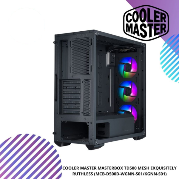 COOLER MASTER MasterBox TD500 Mesh Mid Tower Case (MCB-D500D-WGNN-S01/KGNN-S01)