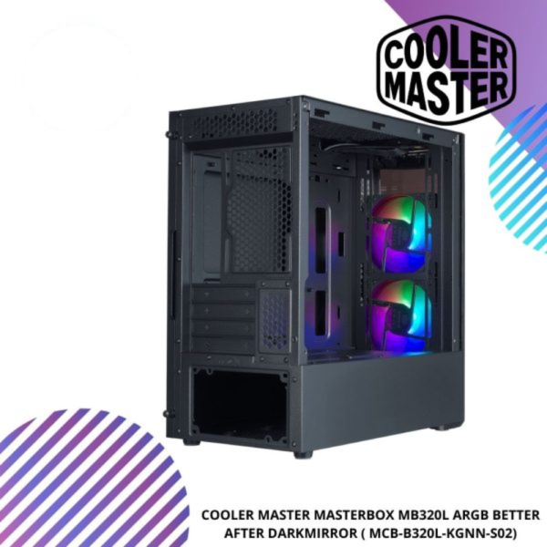 COOLER MASTER MASTERBOX MB320L ARGB BETTER AFTER DARKMIRROR ( MCB-B320L-KGNN-S02)