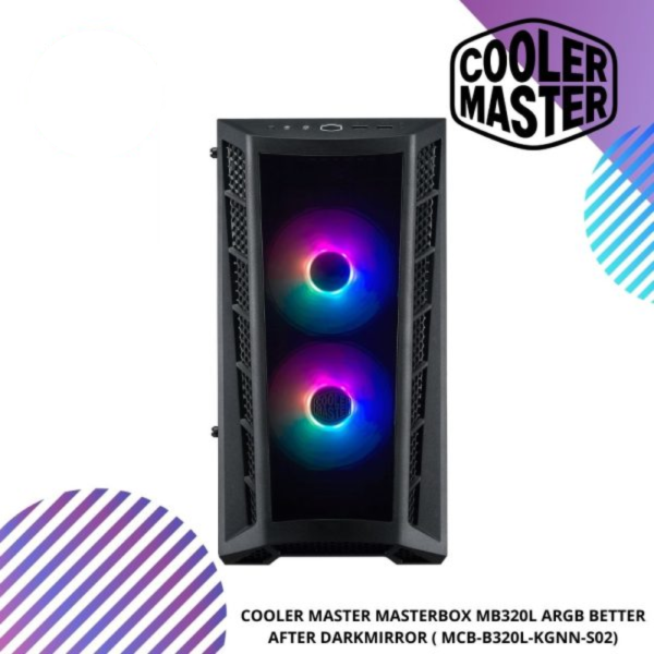 COOLER MASTER MASTERBOX MB320L ARGB BETTER AFTER DARKMIRROR ( MCB-B320L-KGNN-S02)