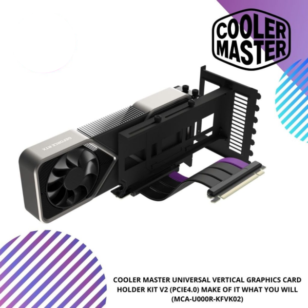COOLER MASTER UNIVERSAL VERTICAL GRAPHICS CARD HOLDER KIT V2 (PCIE4.0) MAKE OF IT WHAT YOU WILL (MCA-U000R-KFVK02)