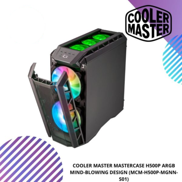 COOLER MASTER MasterCase H500P Mesh ARGB Mid Tower PC Case (MCM-H500P-MGNN-S01)