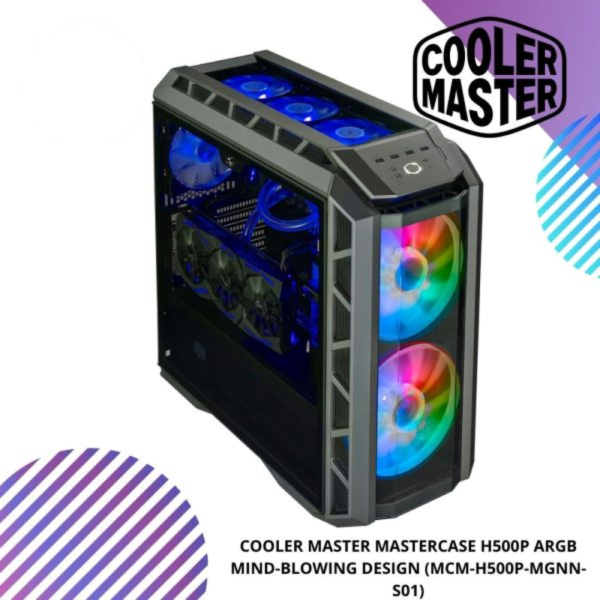 COOLER MASTER MasterCase H500P Mesh ARGB Mid Tower PC Case (MCM-H500P-MGNN-S01)