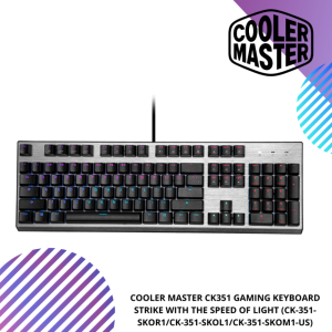 COOLER MASTER CK351 GAMING KEYBOARD (CK-351-SKOR1/CK-351-SKOL1/CK-351-SKOM1-US)