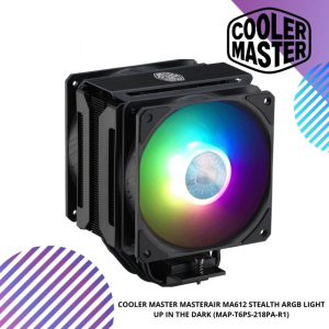 COOLER MASTER MASTERAIR MA612 STEALTH ARGB LIGHT UP IN THE DARK (MAP-T6PS-218PA-R1)