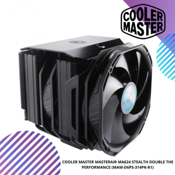 COOLER MASTER MASTERAIR MA624 STEALTH DOUBLE THE PERFORMANCE (MAM-D6PS-314PK-R1)