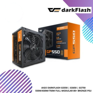 AIGO DARKFLASH GS550 GS650 GS750 550W/650W/750W FULL MODULAR 80+ BRONZE PSU