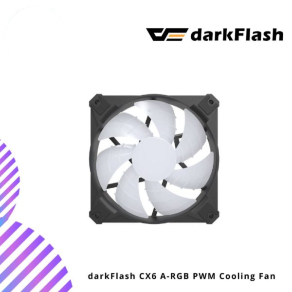 DARKFLASH CX6 A-RGB PWM Cooling Fan White