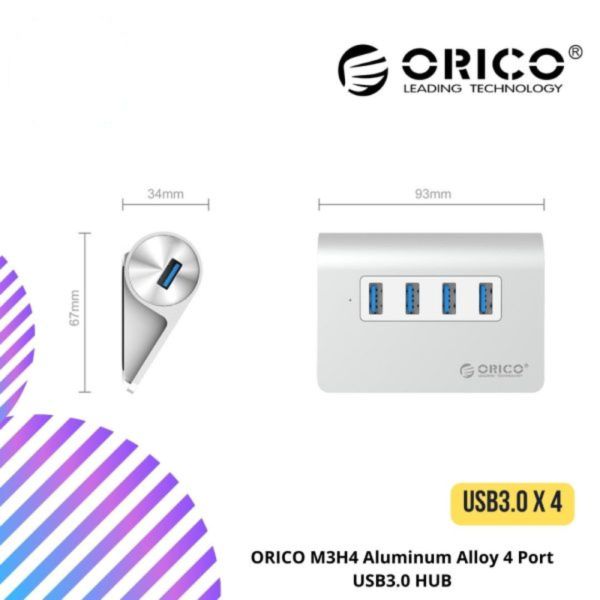ORICO M3H4 ORICO Aluminum Alloy 4 Port USB3.0 HUB