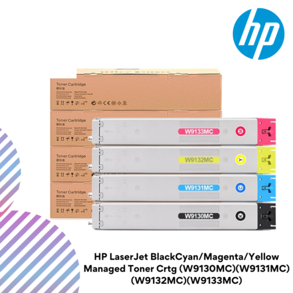 HP LaserJet Black/Cyan/Magenta/Yellow  Managed Toner Crtg (W9130MC)(W9131MC)(W9132MC)(W9133MC)