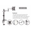 Brateck LDT11-C012 13-27 inch LCD Monitor Desk Mount Stand （ LDT11-C012 )
