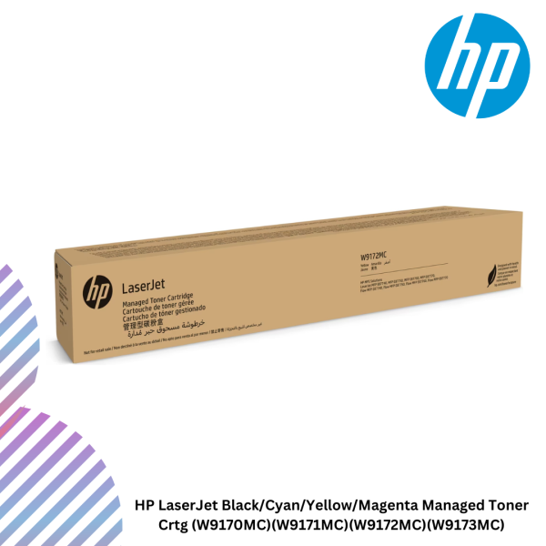 HP LaserJet Black/Cyan/Yellow/Magenta Managed Toner Crtg (W9170MC)(W9171MC)(W9172MC)(W9173MC)