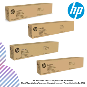HP W9220MC/W9221MC/W9222MC/W9223MC Black/Cyan/Yellow/Magenta Managed LaserJet Toner Cartridge for E782