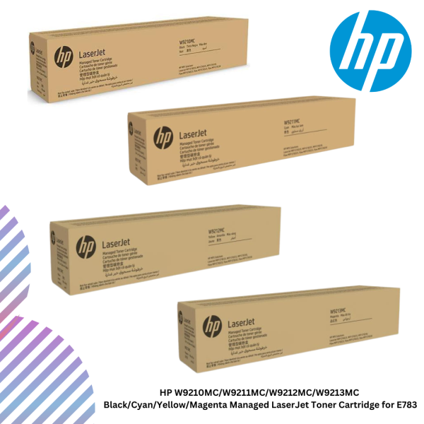 HP W9210MC/W9211MC/W9212MC/W9213MC Black/Cyan/Yellow/Magenta Managed LaserJet Toner Cartridge for E783