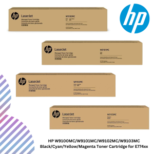 HP W9100MC/W9101MC/W9102MC/W9103MC Black/Cyan/Yellow/Magenta Toner Cartridge for E774xx