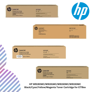 HP W9190MC/W9191MC/W9192MC/W9193MC Black/Cyan/Yellow/Magenta Toner Cartridge for E778xx