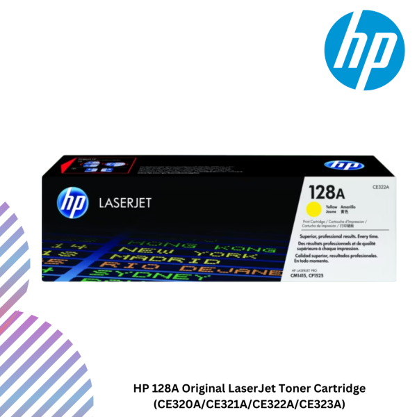 HP 128A Original LaserJet Toner Cartridge (CE320A/CE321A/CE322A/CE323A)