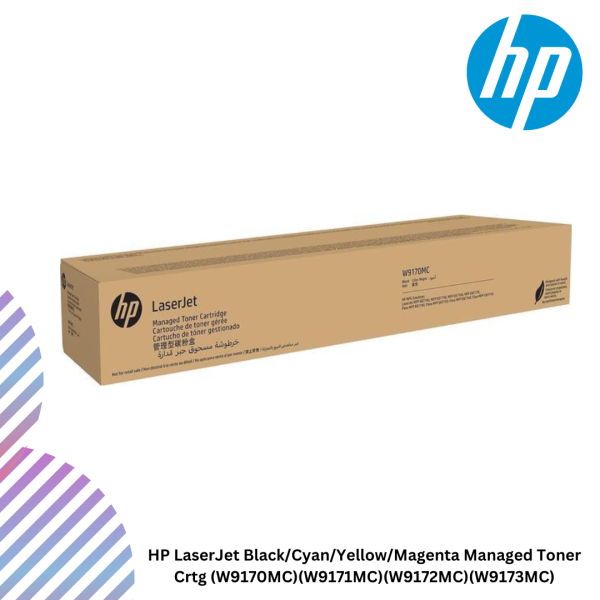 HP LaserJet Black/Cyan/Yellow/Magenta Managed Toner Crtg (W9170MC)(W9171MC)(W9172MC)(W9173MC)