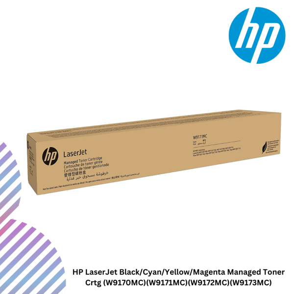 HP LaserJet Black/Cyan/Yellow/Magenta Managed Toner Crtg (W9170MC)(W9171MC)(W9172MC)(W9173MC)
