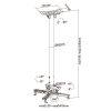 Brateck PRB-20-01L Heavy Duty Projector Ceiling Mount