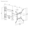 Brateck LDA21-223 13-42 inch Full-motion TV Monitor Wall Mount