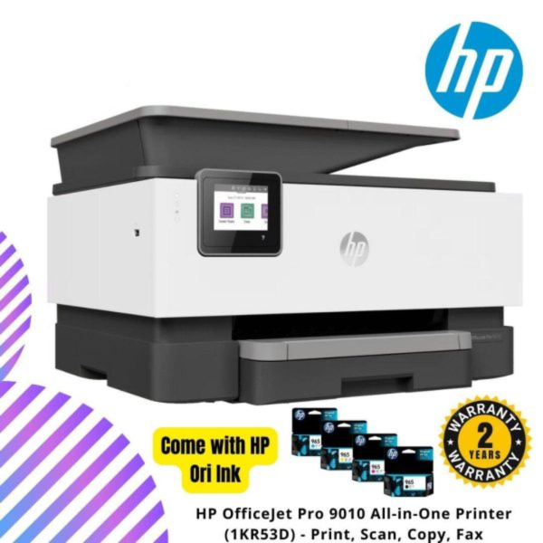 HP OfficeJet Pro 9010 All-in-One Printer (1KR53D) - Print, Scan, Copy, Fax