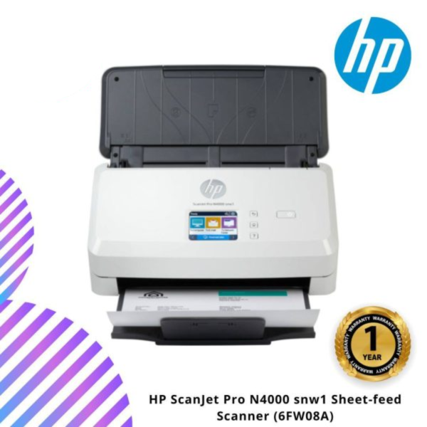 HP ScanJet Pro N4000 snw1 Sheet-feed Scanner (6FW08A)